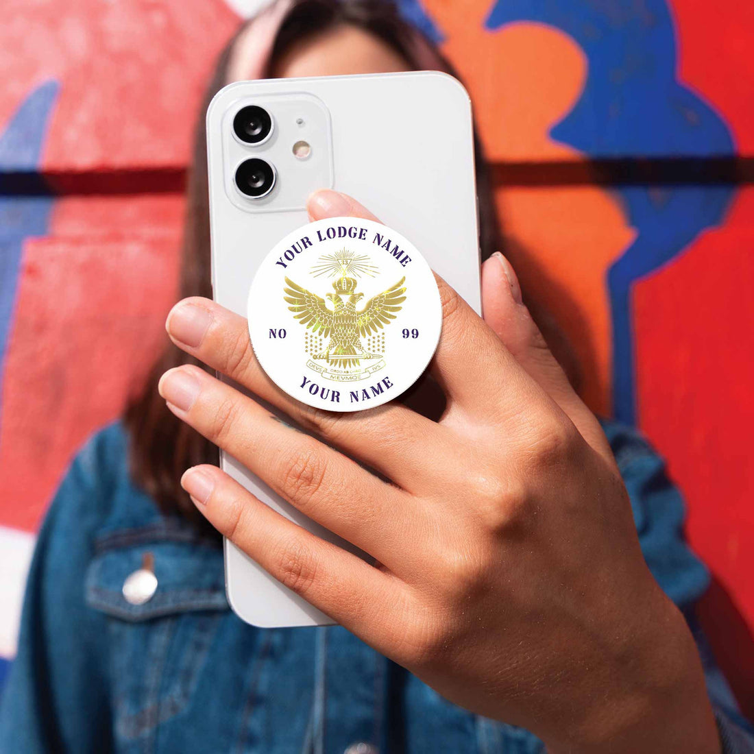 Customized 33° Scottish Rite Up Wings Masonic PopSocket - FUKAMASONIC