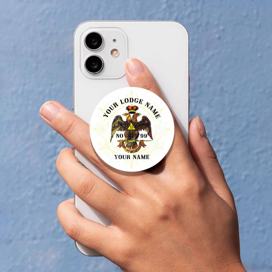 Customized 33° Scottish Rite Down Wings Masonic PopSocket - FUKAMASONIC