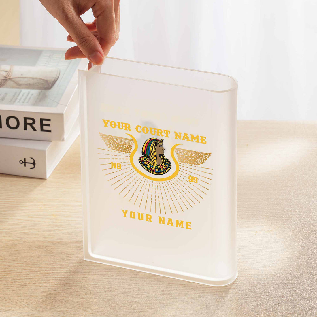Customized Imperial Court Daughter of Isis Gift Decor Acrylic Book Vase - FUKAMASONIC