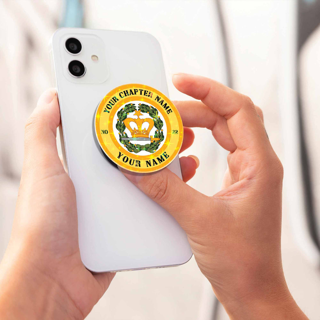 Customized Order of Amaranth Symbol Hologram PopSocket Grip - FUKAMASONIC