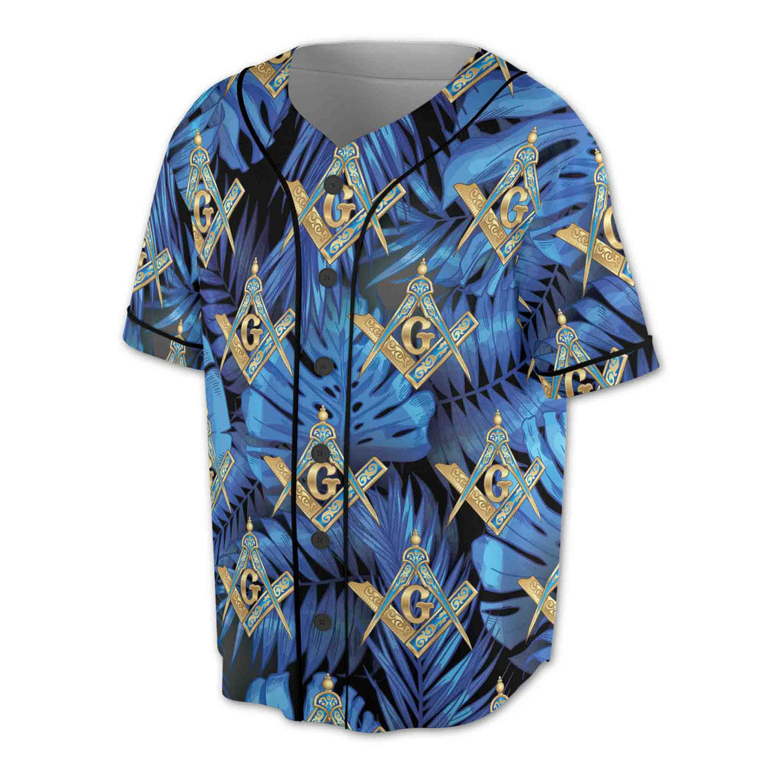 Custom Personalized Freemasonry Master Mason Tropical Palm Tree Baseball Jersey S-5XL