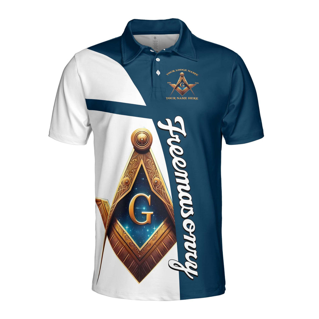 Personalized Freemasonry Master Mason Emblem Men's Polo Shirt S-5XL - FUKAMASONIC