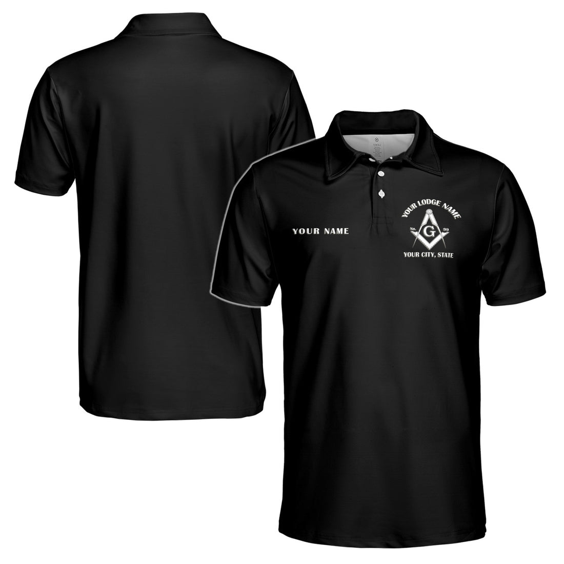 Personalized Master Mason Masonry Men's Polo Shirt S-5XL - FUKAMASONIC