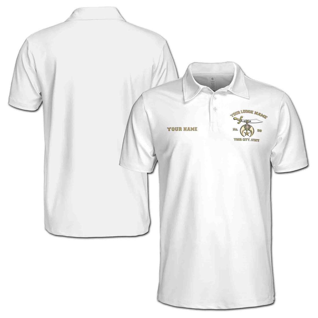 Customized Noble Shriners Proud To be A Shriner Men's Polo Shirt S-5XL - FUKAMASONIC