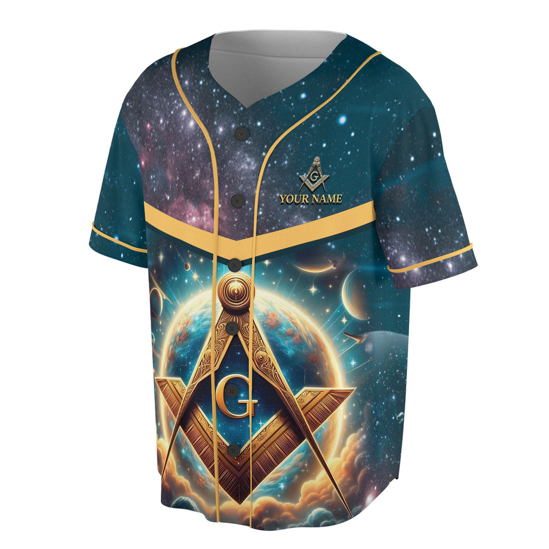 Personalized Freemasonry Mason Galaxy Baseball Jersey S-5XL