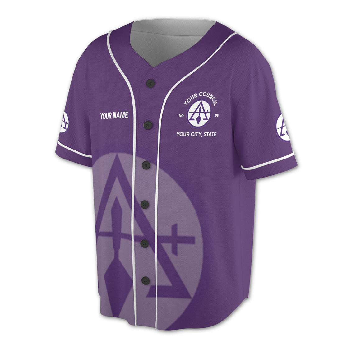 Customized Cryptic Masonry Royal and Select Master Baseball Jersey S-5XL