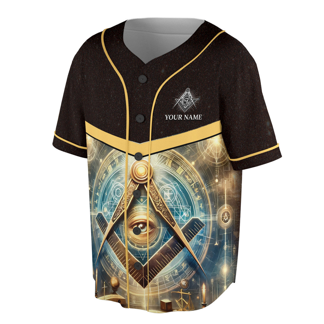 Personalized Master Mason Freemasonry Mystic Baseball Jersey S-5XL