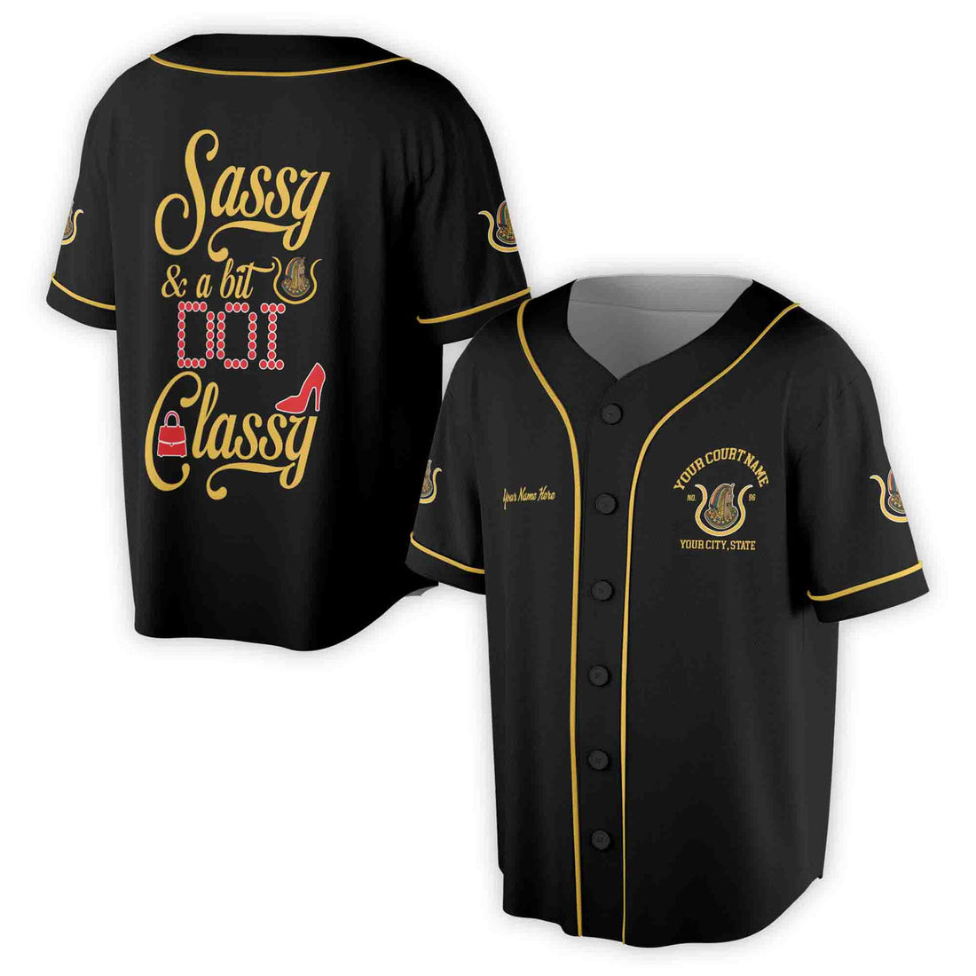 Custom Name Court Name Daughters Ancient Egypt Sassy and Classy Unisex Baseball Jersey S-5XL