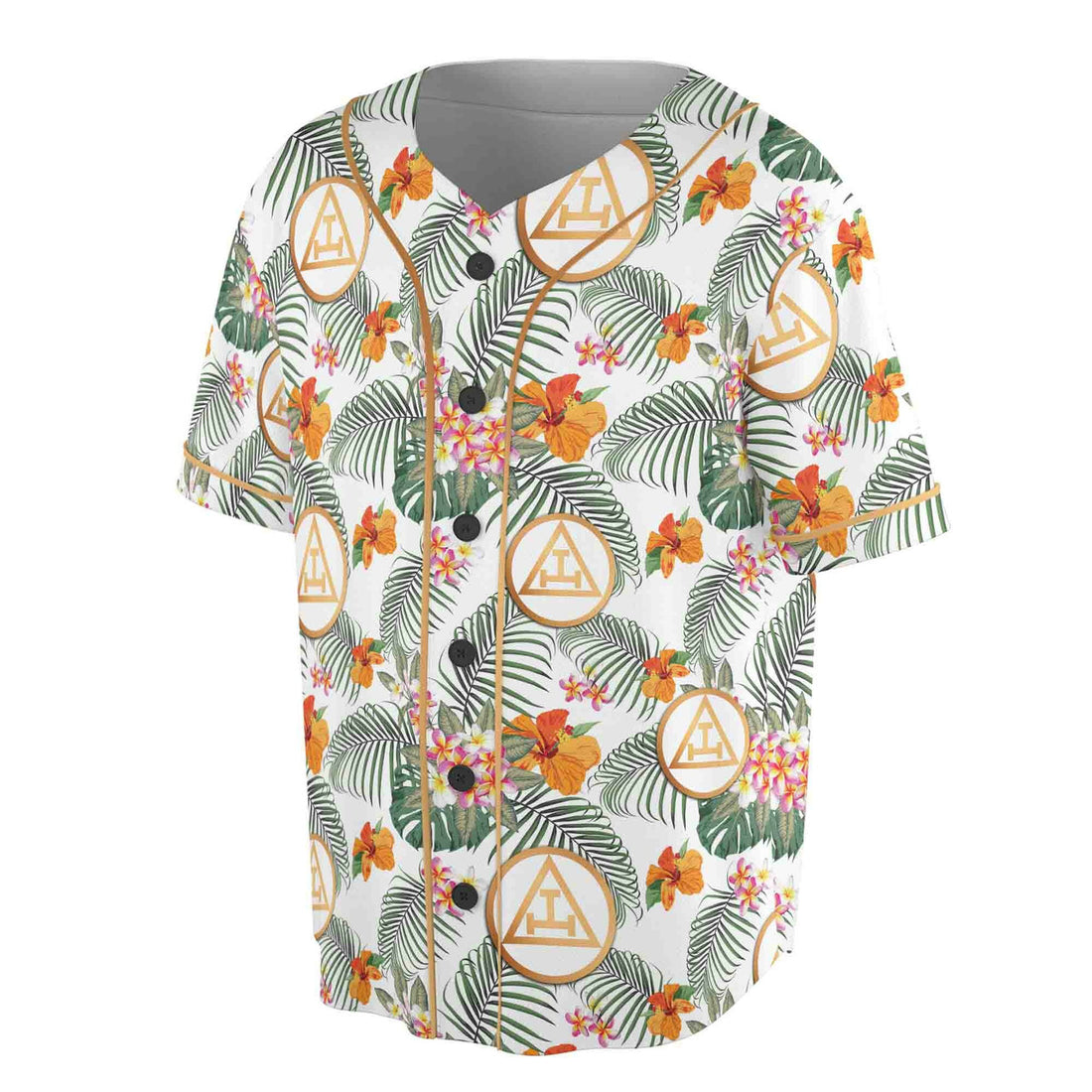 Customized Royal Arch Masonry Palm Leaf Baseball Jersey S-5XL