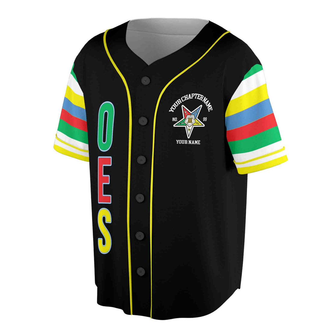 Personalized Order of the Eastern Star OES 1850 Baseball Jersey S-5XL