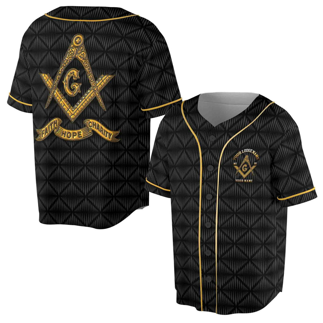 Personalized Master Mason Freemasonry Baseball Jersey S-5XL