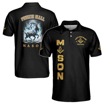 Personalized Freemason Prince Hall Custom Men's Polo Shirt S-5XL - FUKAMASONIC