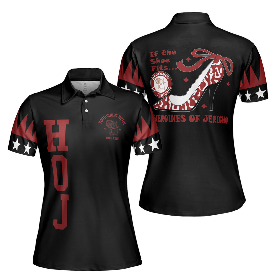 Customized Heroines of Jericho HOJ Sisterhood Women's Polo Shirt S-5XL - FUKAMASONIC