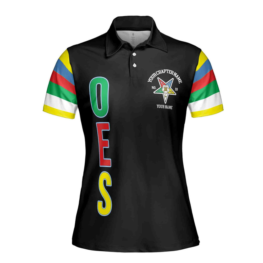 Personalized Order of the Eastern Star OES 1850 Women's Polo Shirt S-5XL - FUKAMASONIC