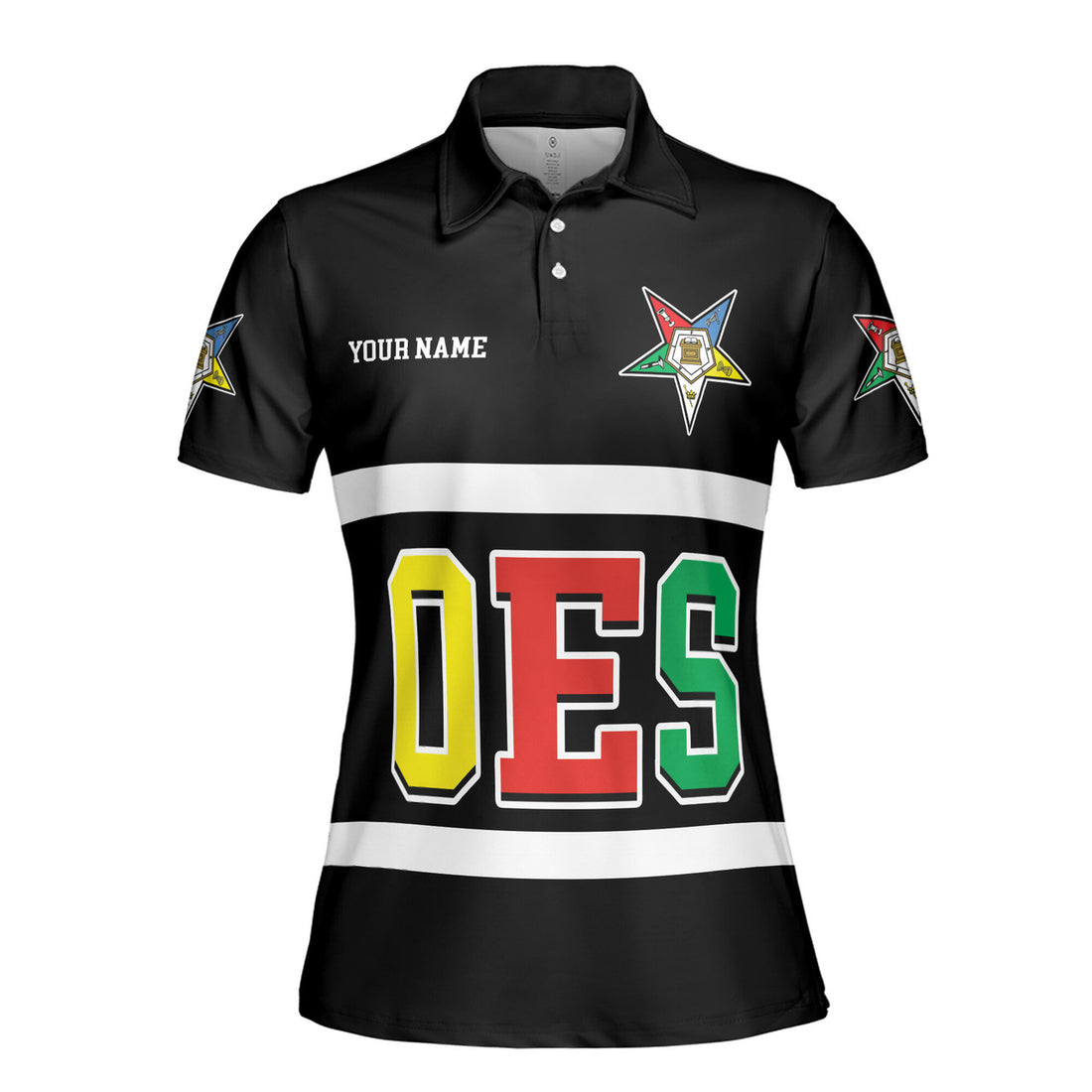 Custom Multi-color Order of the Eastern Star OES AF&AM Women's Polo Shirt S-5XL - FUKAMASONIC