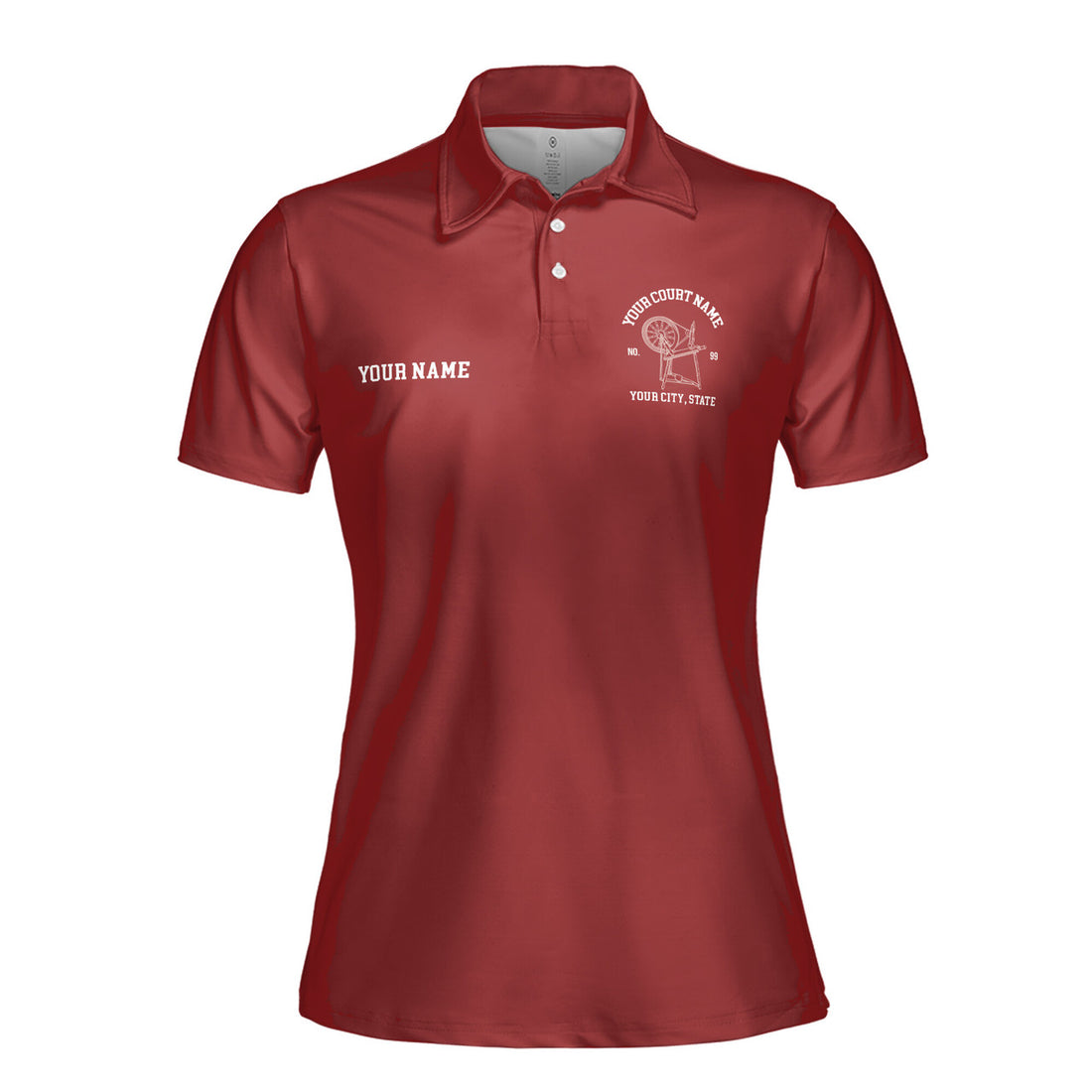Personalized HOJ Heroines Of Jericho Maroon Women's Polo Shirt S-5XL - FUKAMASONIC