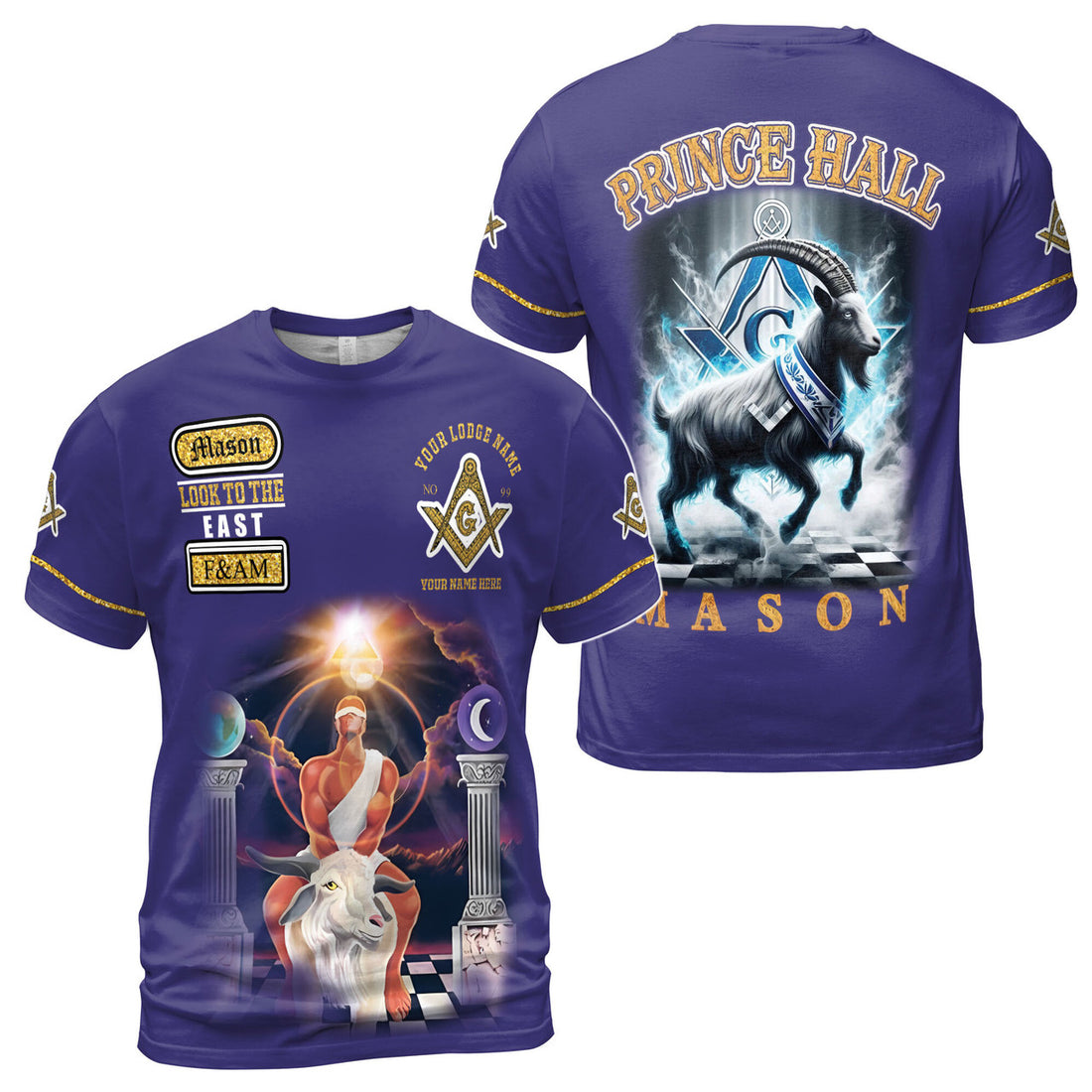 Freemason Prince Hall Masonic Medieval Astral Men's T-shirt S-5XL - FUKAMASONIC