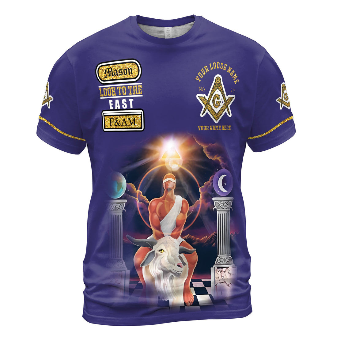 Freemason Prince Hall Masonic Medieval Astral Men's T-shirt S-5XL - FUKAMASONIC