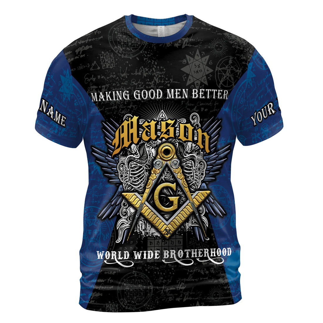 Custom Name Masonic Mason Making A Good Man Better 3D T-Shirt S-5XL - FUKAMASONIC