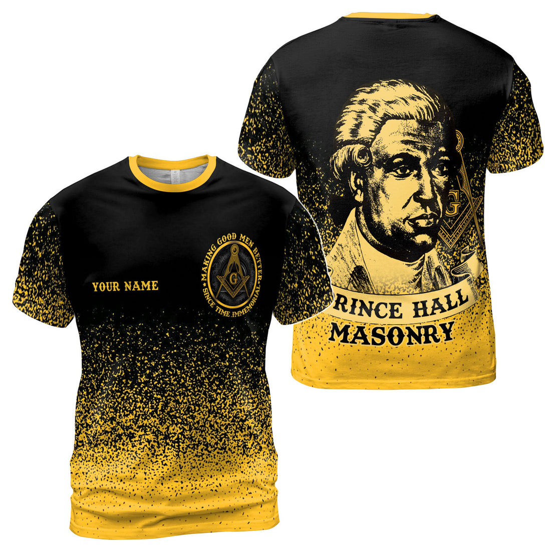 Custom Name Mason Prince Hall Masonry Making A Good Men Better 3D T-Shirt S-5XL - FUKAMASONIC