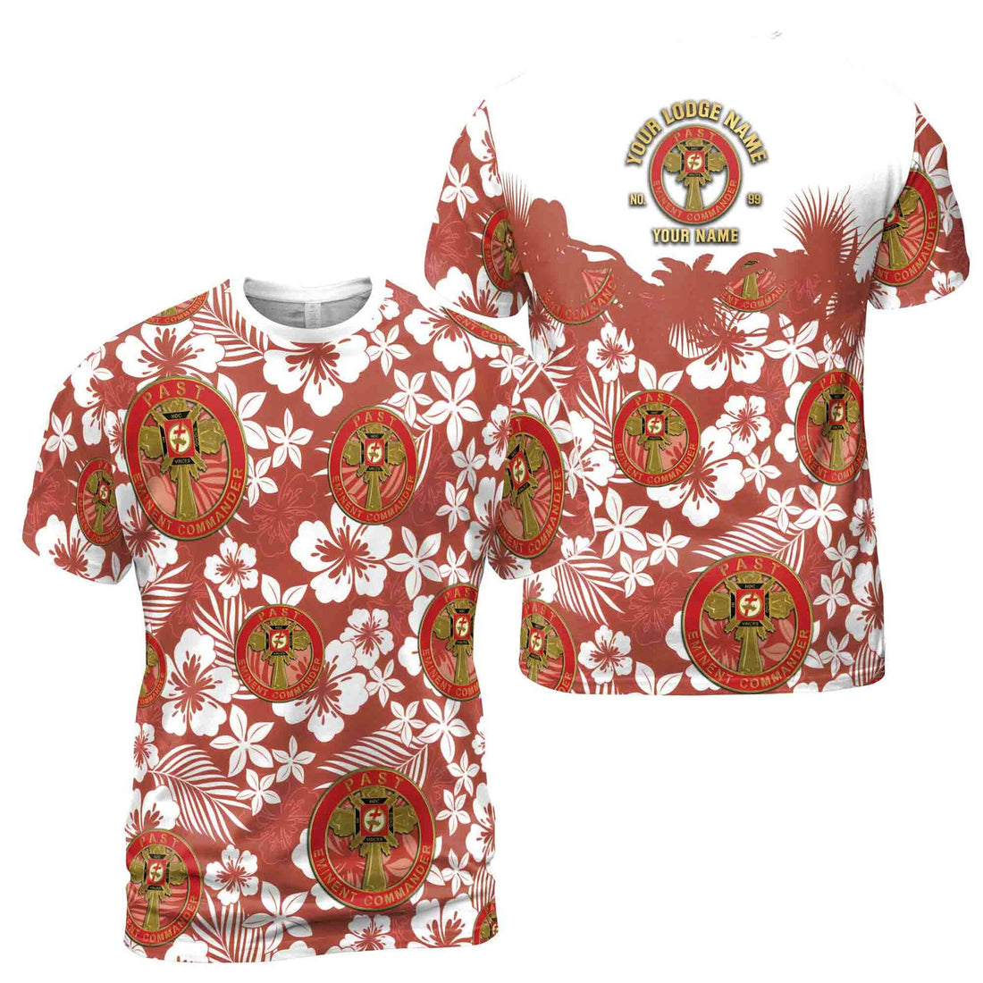 Custom York Rite Past Eminent Commander Masonry Men's T-shirt S-5XL - FUKAMASONIC