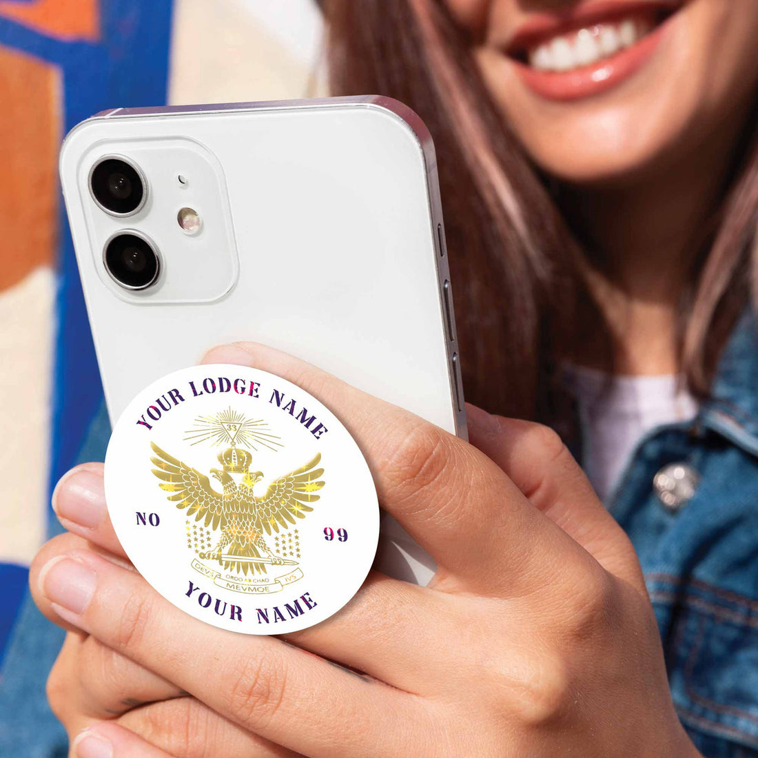 Customized 33° Scottish Rite Up Wings Masonic PopSocket - FUKAMASONIC