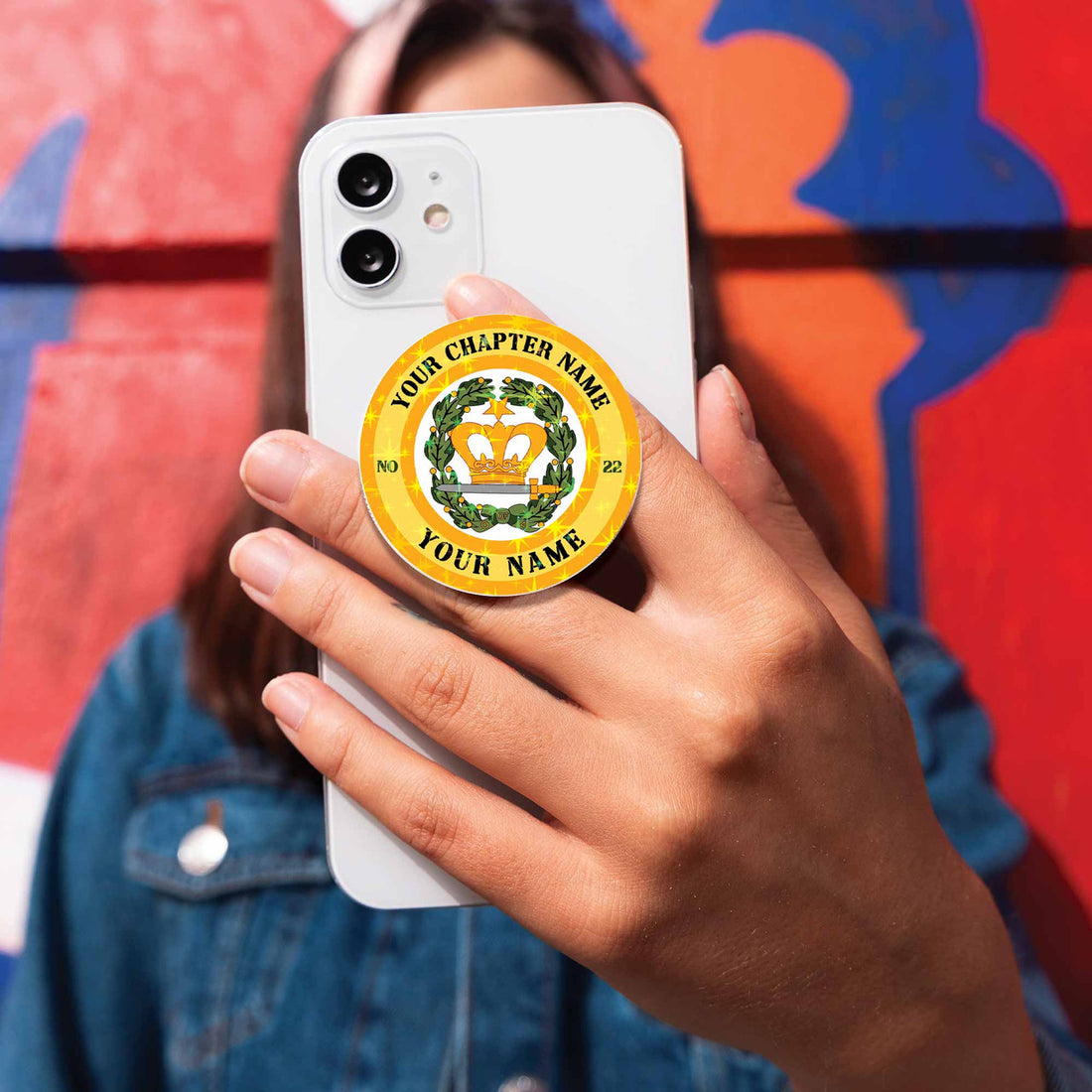 Customized Order of Amaranth Symbol Hologram PopSocket Grip - FUKAMASONIC