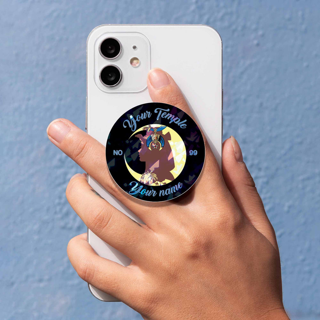 Customized Daughters of Sphinx Palm Tree Masonic PopSocket - FUKAMASONIC