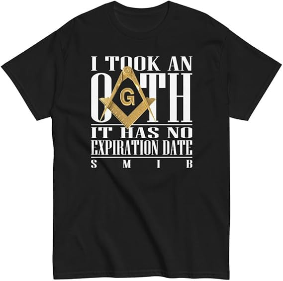 I Took an Oath Masonic T-Shirt, Freemason Square & Compass Shirt, SM-5XL