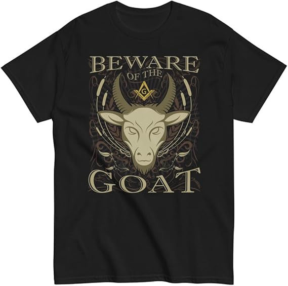 Beware of The Goat Masonic T-Shirt, Freemason Square & Compass Shirt