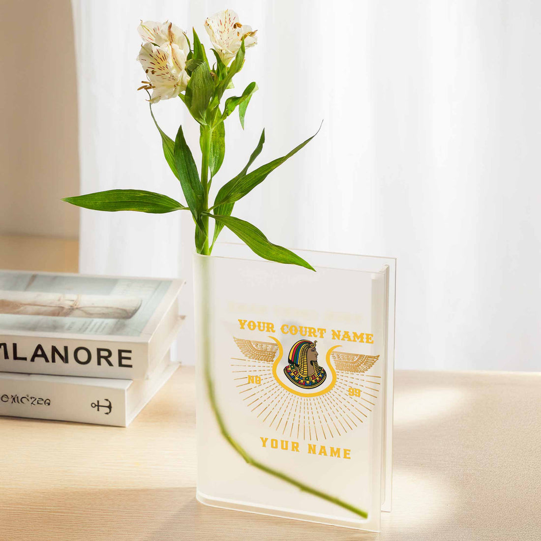 Customized Imperial Court Daughter of Isis Gift Decor Acrylic Book Vase - FUKAMASONIC