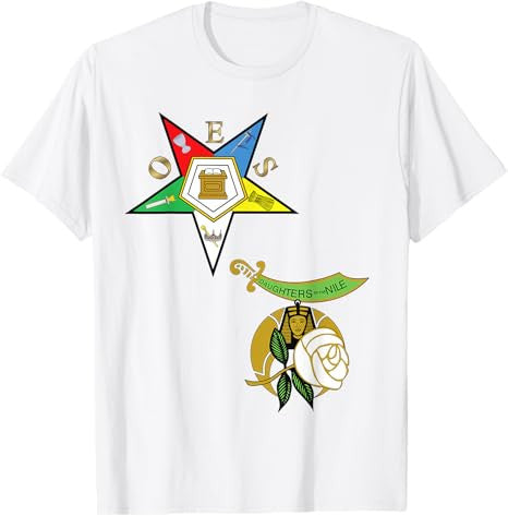 OES Daughters of the Nile Split T Shirt Eastern Star Tee