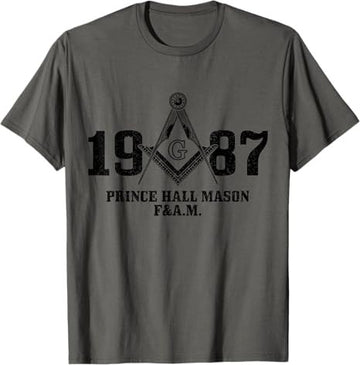 Mason Freemason Masonic Prince Hall Square & Compass T-Shirt