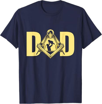Dad Father's Day Square Compass Freemason Freemasonry T-Shirt