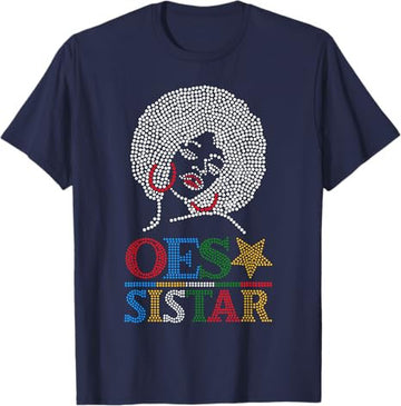 OES SiStar Dot Print Order of Eastern Star Parents' Day Gift T-Shirt