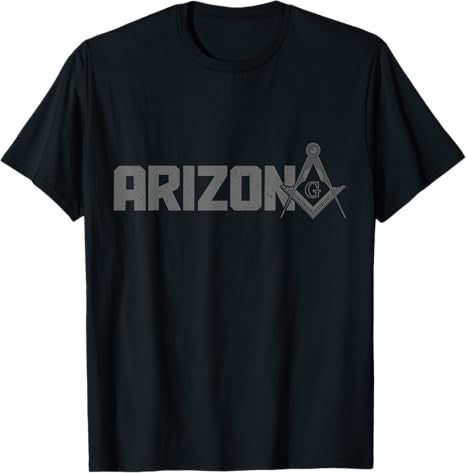 Arizona Mason Freemason Masonic Square & Compass T-Shirt
