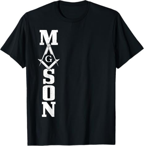 Mason Square & Compass Masonic Symbol Freemason T-Shirt