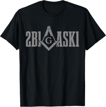 2B1ASK1 Mason Freemason Masonic Square & Compass T-Shirt