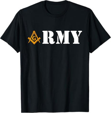Army Armed Forces Flag Day Masonic Father's Day T-Shirt