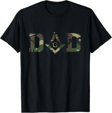 Masonic Dad, Father's Day Gift - Camo | Freemason T-Shirt
