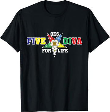OES Five Diva Order of the Eastern Star Parents' Day Gift T-Shirt