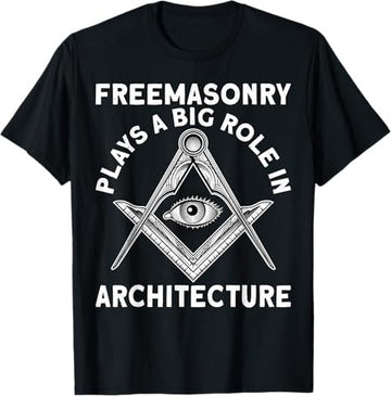 Freemasonry Architecture Square And Compasses T-Shirt