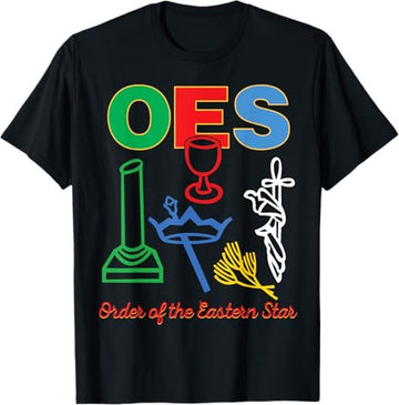 OES five Emblems Order of the Eastern Star Parents' Day Gift T-Shirt