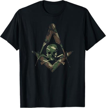 Masonic Square Compass Master Mason Camo - Freemason T-Shirt T-Shirt
