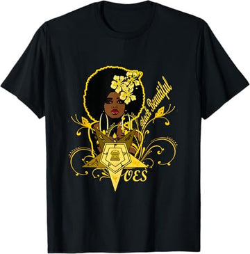 Order Of The Eastern Star OES Black Beautiful Fatal Diva T-Shirt