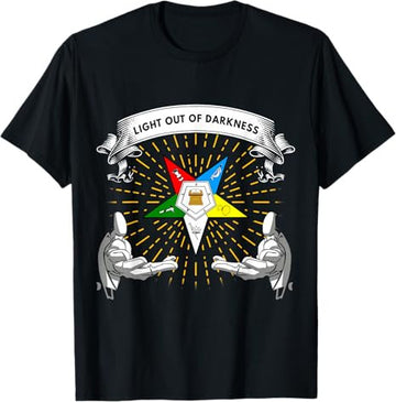 OES Light Out Of Darkness Sis Bro Order of the Eastern Star T-Shirt