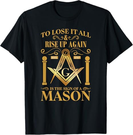 Masonic Square Compass Freemason T-Shirt