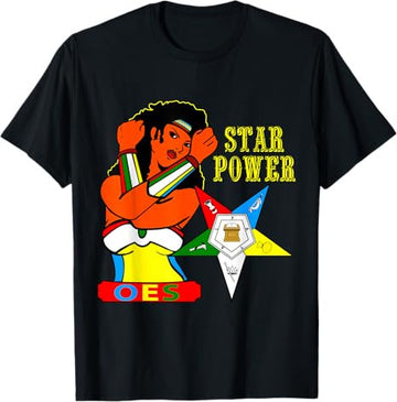 OES Star Power Hero Sister of Eastern Star Parents' Day T-Shirt