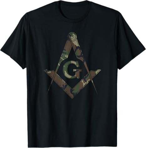 Masonic Camo Square and Compass - Freemason T-Shirt T-Shirt