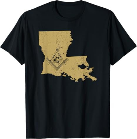 The Freemason Louisiana Shirt With Masonic Symbol